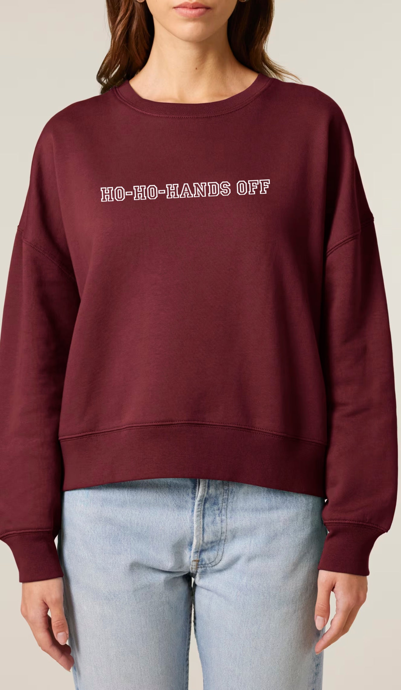 Ho-Ho-Hands Off - Burgundy