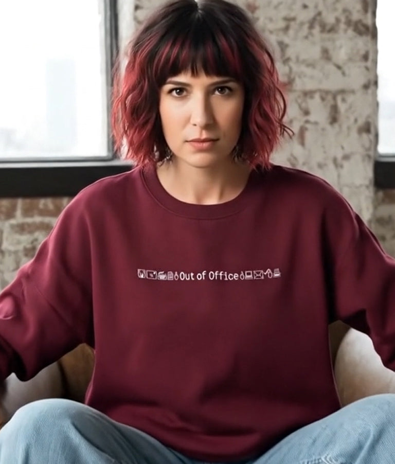 Out Of Office - Burgundy